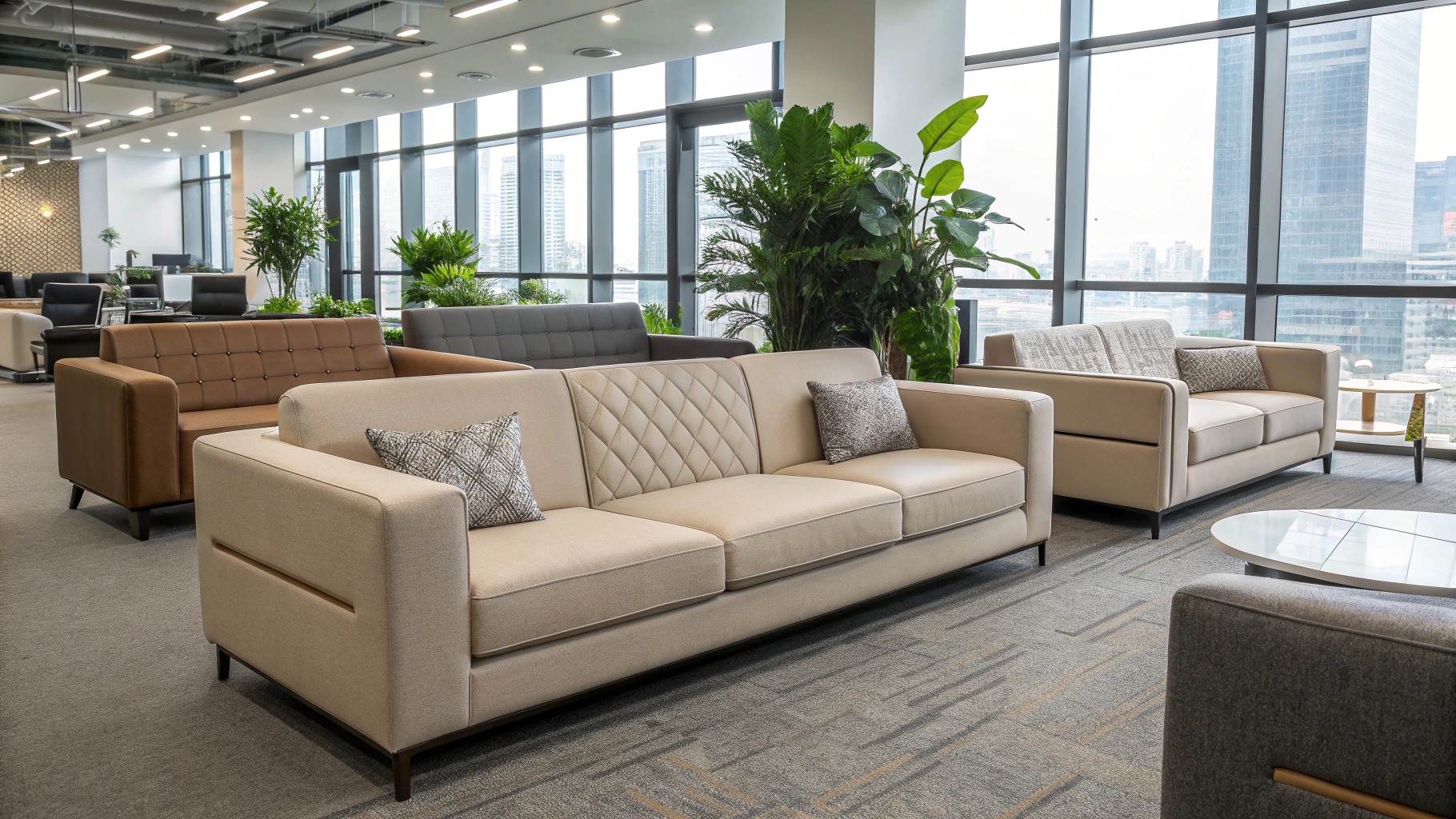 Premium Office Sofas Collection Online | Lakdi.com