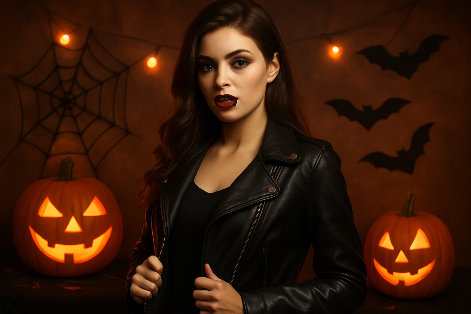 Spook in Style Leather Jackets & Halloween Trends:
