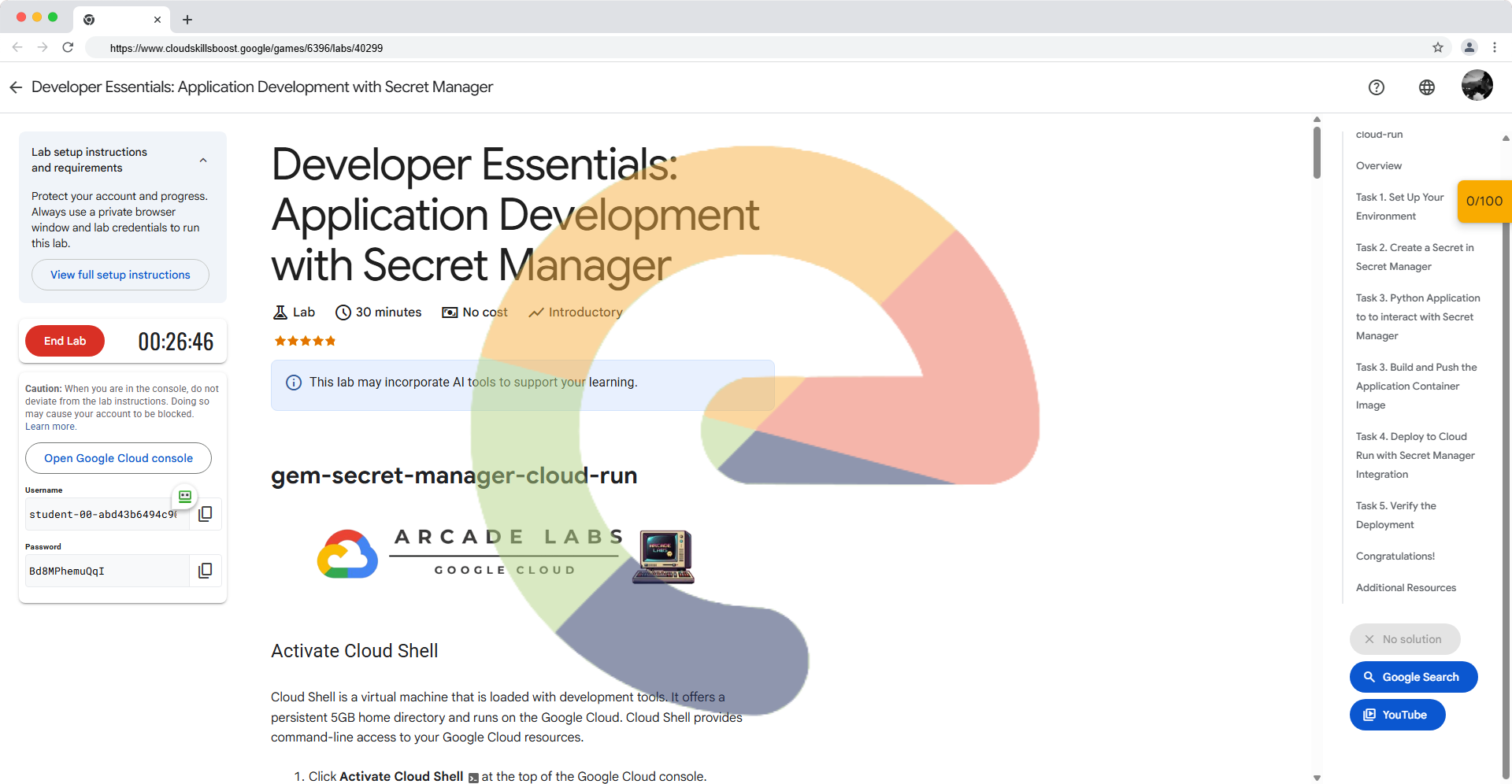 Developer Essentials: Application Development with Secret Manager - ge