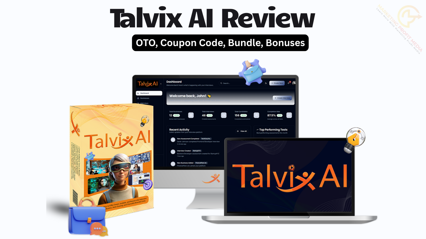 Talvix AI Review - Create Branded Video Interviews Just One Click No Camera, No Team Needed