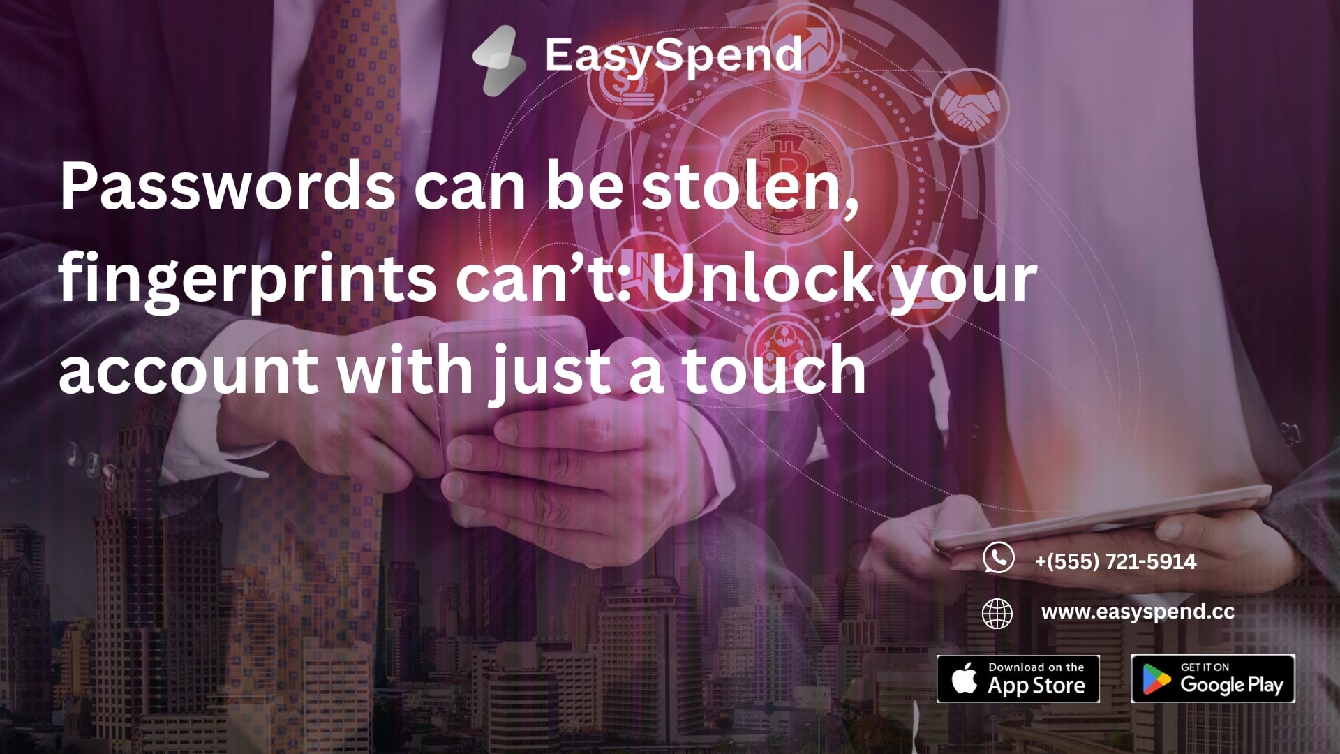 Passwords can be stolen, fingerprints can’t: Unlock your account with just a touch