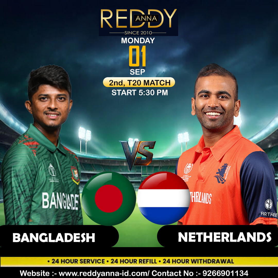 Reddy Anna Online Book – Bangladesh vs Netherlands 2nd T20I Cricket Updates, Real Action Coverage, Safe and Secure 2025 Platform.