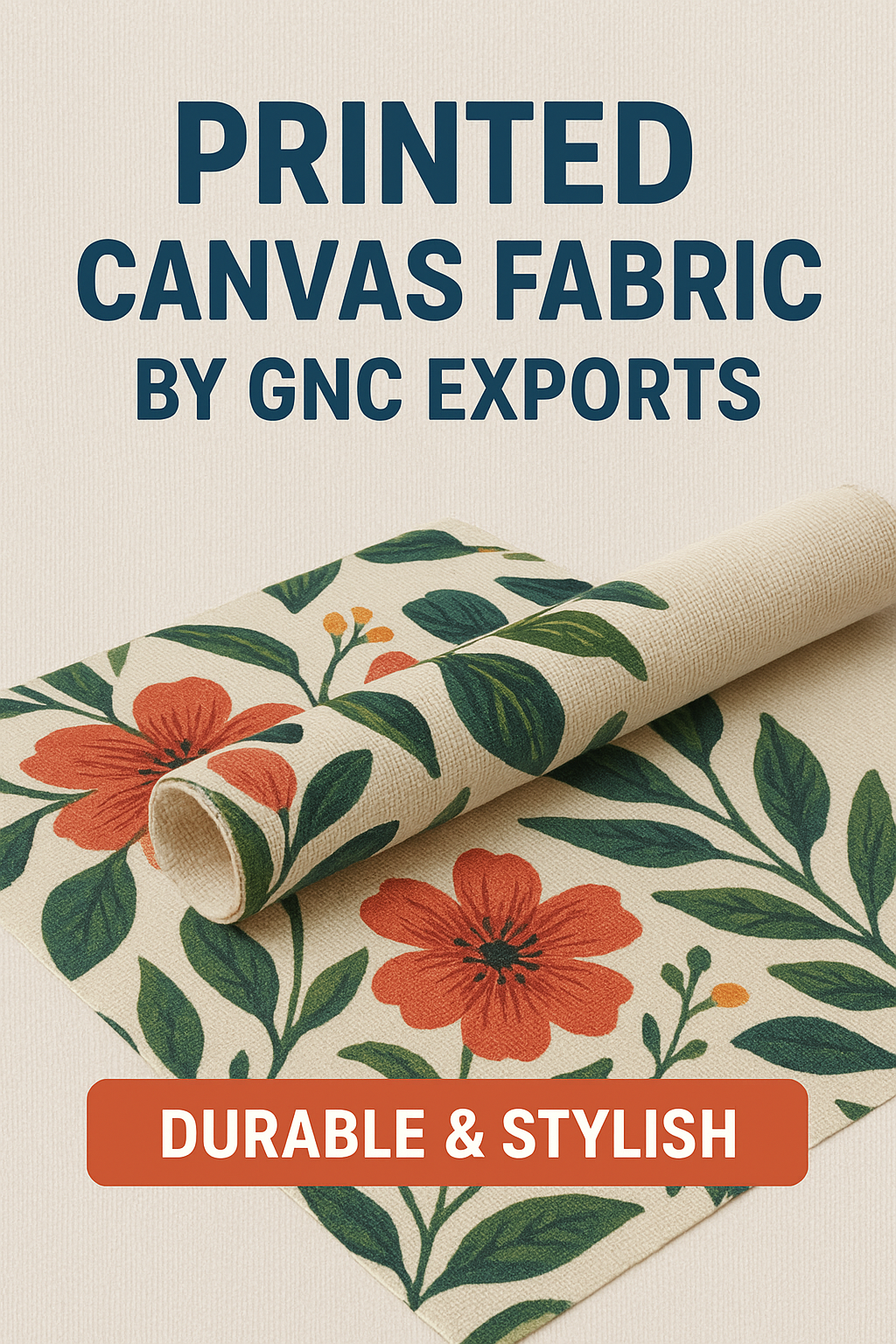 Printed Canvas Fabric by GNC Exports – The Perfect Blend of Style and Durability