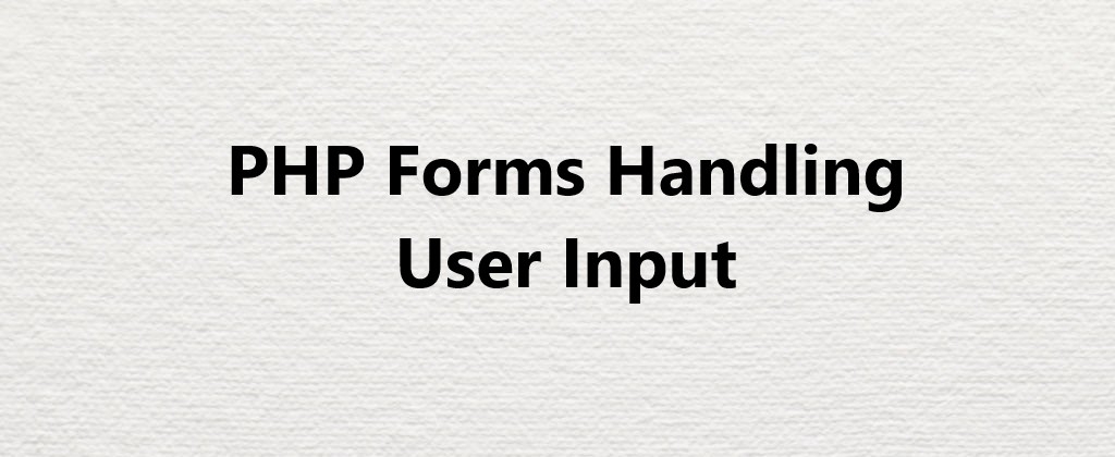 PHP Forms Handling User Input