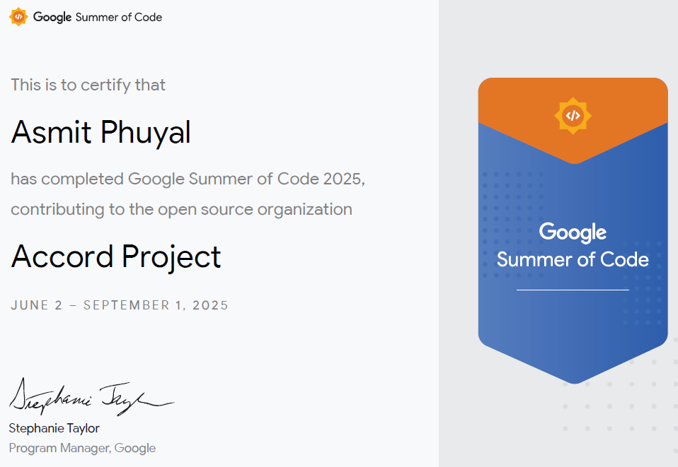 How to Get Selected for GSoC 2025 | My Accord Project Experience