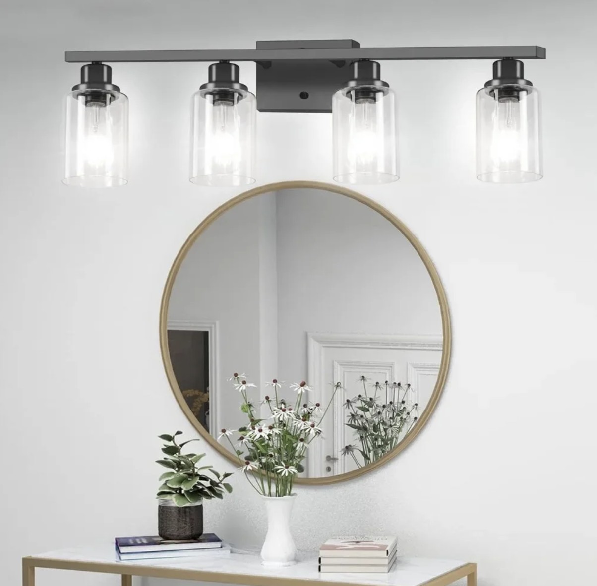 From Dark Disaster to Dream Bathroom: A Real Family's Journey with Black Vanity Lights and Wall Sconce Lighting