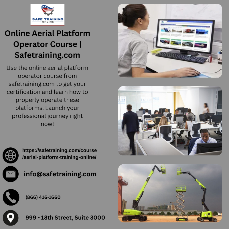 Online Aerial Platform Operator Course | Safetraining.com