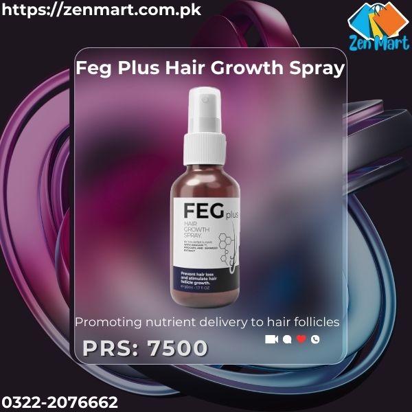 Feg Plus Hair Growth Spray Price in Sadiqabad, Mirpur Khas, Burewala, Kohat - 03222076662 | zenmart |
