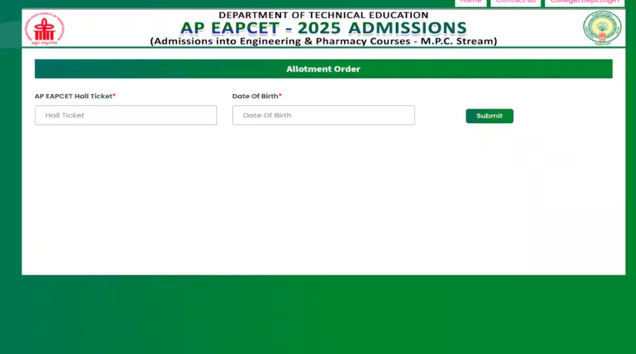 AP EAMCET 2025 BTech Final Seat Allotment Results Out, Report to Colleges by September 23