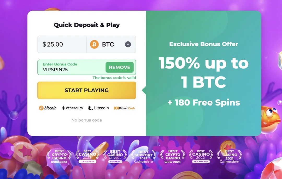 Spin Big With Bitstarz Bonus Code VIPSPIN25 Offer