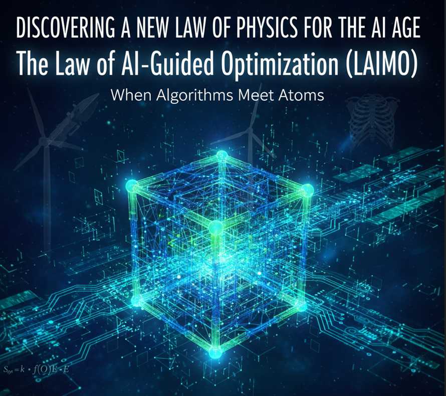 Discovering a New Law of Physics for the AI Age: The Law of AI-Guided Material Optimization (LAIMO)