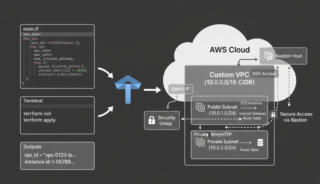 🖥️ Day 51 — Deploying EC2 Instances Inside a Custom Terraform VPC

📌 Introduction