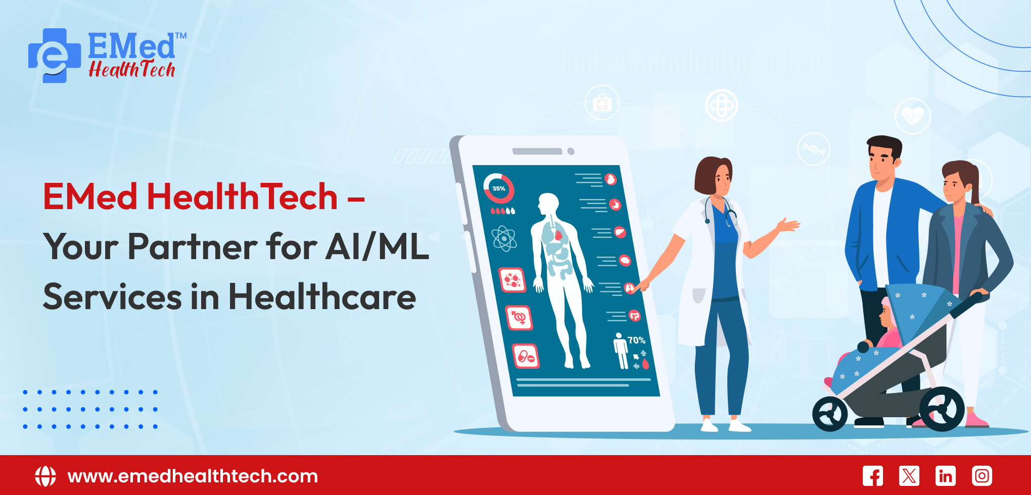 EMed HealthTech – Your Partner for AIML Services in Healthcare.