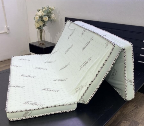 Nệm Cao Su Hoạt Tính Gấp 3 1m2 x 2m x 10cm