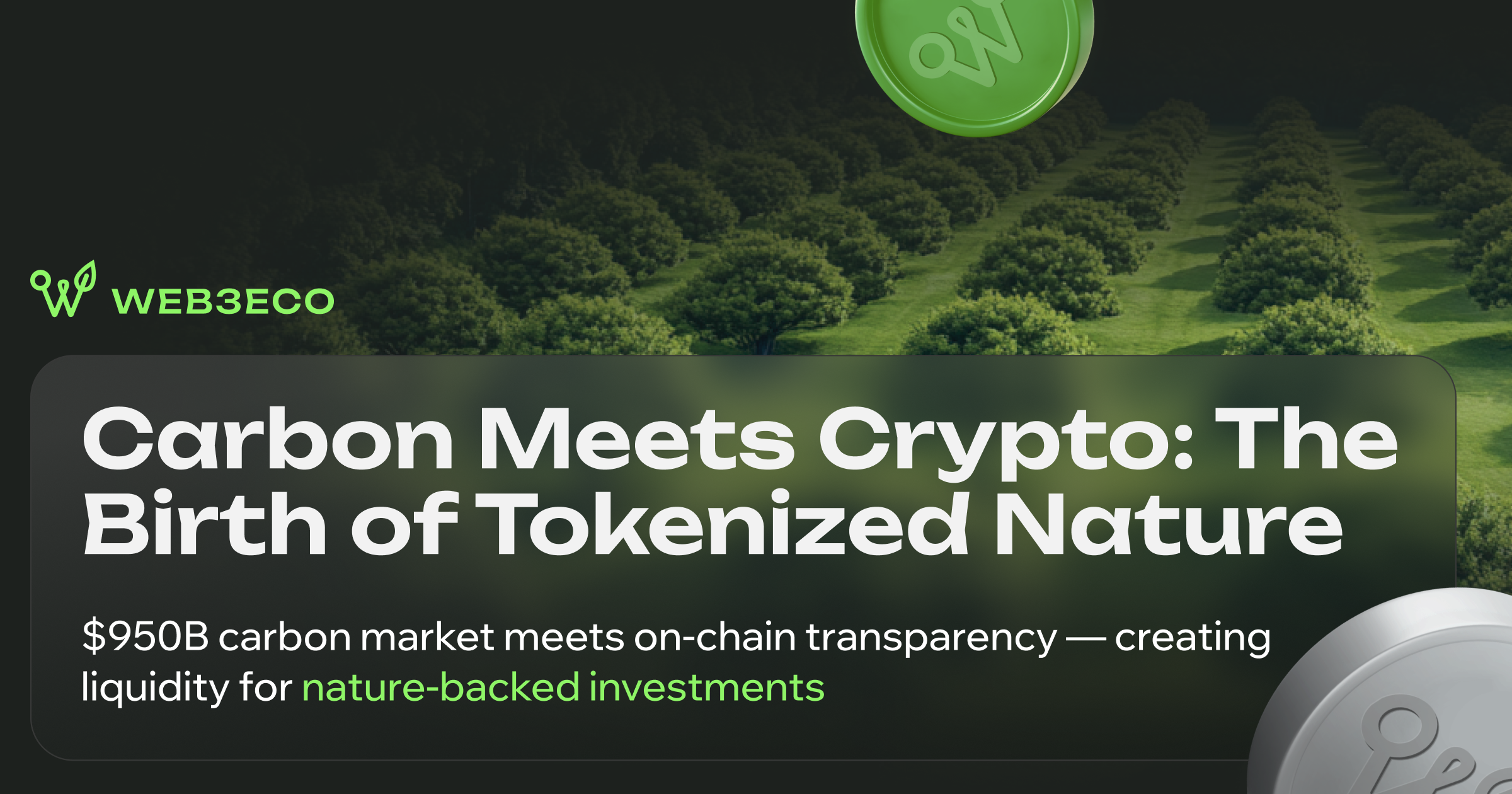 💠 Carbon Credits, Tokenization, and the Next Frontier of Real-World Assets