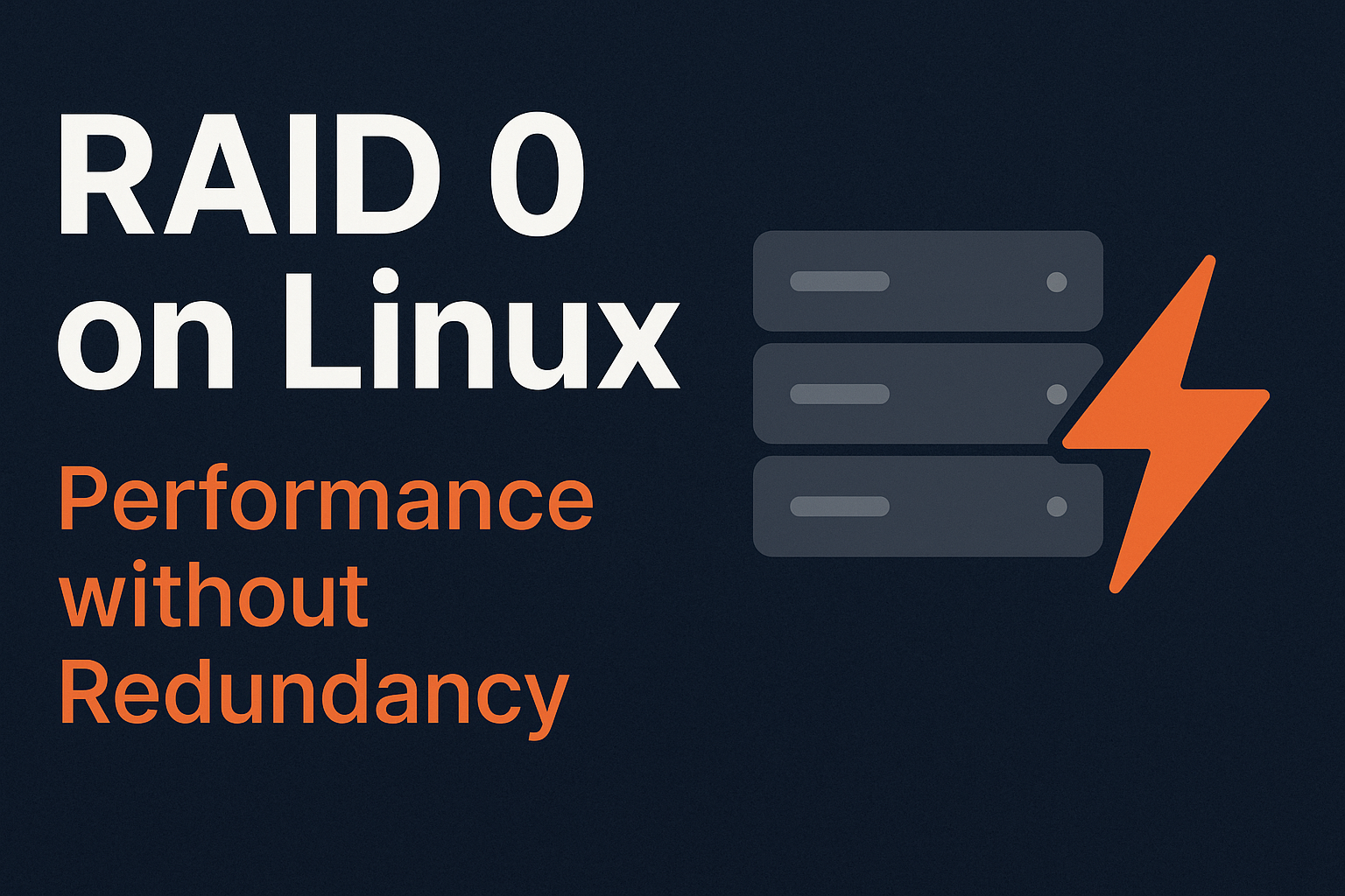 RAID 0 on Linux — Ultimate Hands-On Guide (with LVM & Speed Test) SEO