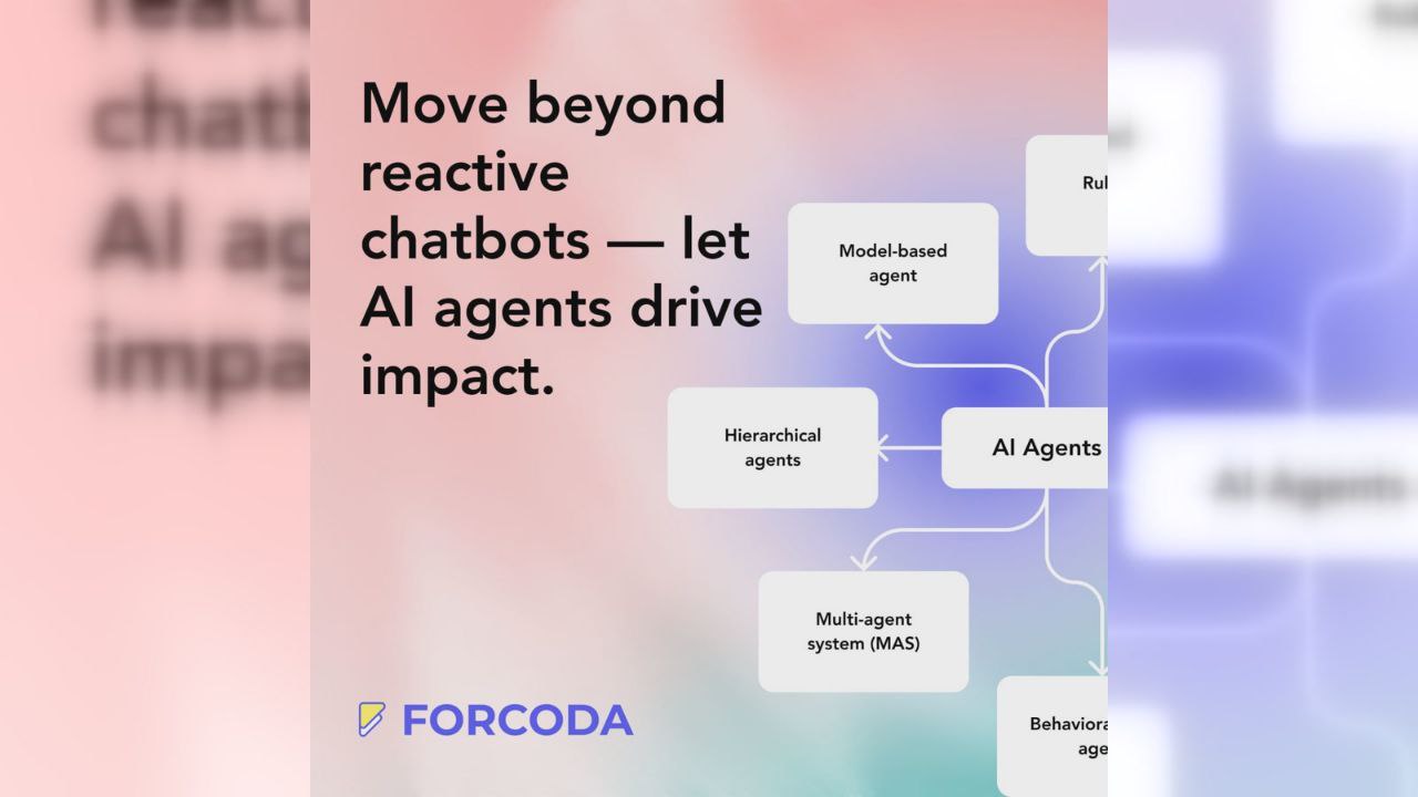 “Founder: ‘Isn’t a Chatbot Enough?’ Forcoda Expert: ‘Not Even Close — AI Agents Are the Real Game-Changers.’”