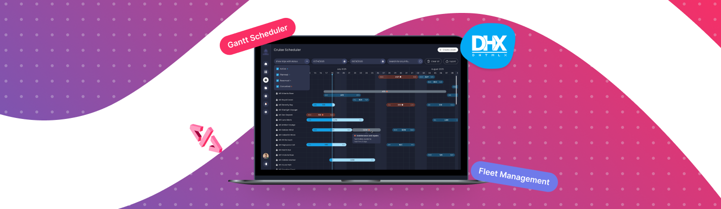 Optimizing Fleet Operations Through DHTMLX Gantt-Powered Scheduling