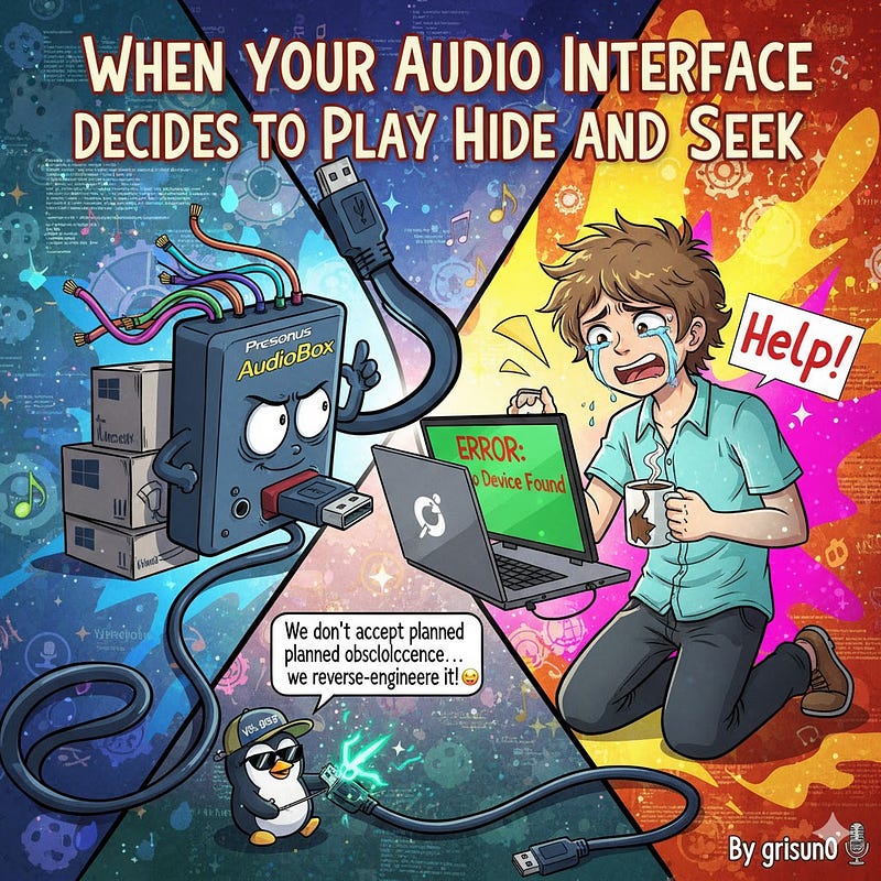 🎚️ When Your Audio Interface Decides to Play Hide and Seek (And Why Linux Shouldn’t Be the Loser)