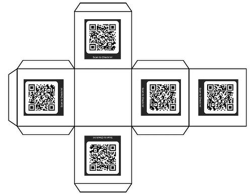 Papercraft QR cube