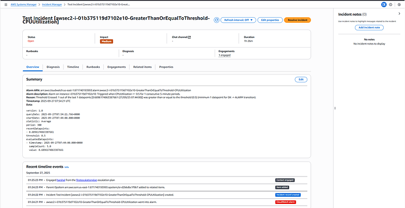 Automating Incident Response with AWS Incident Manager