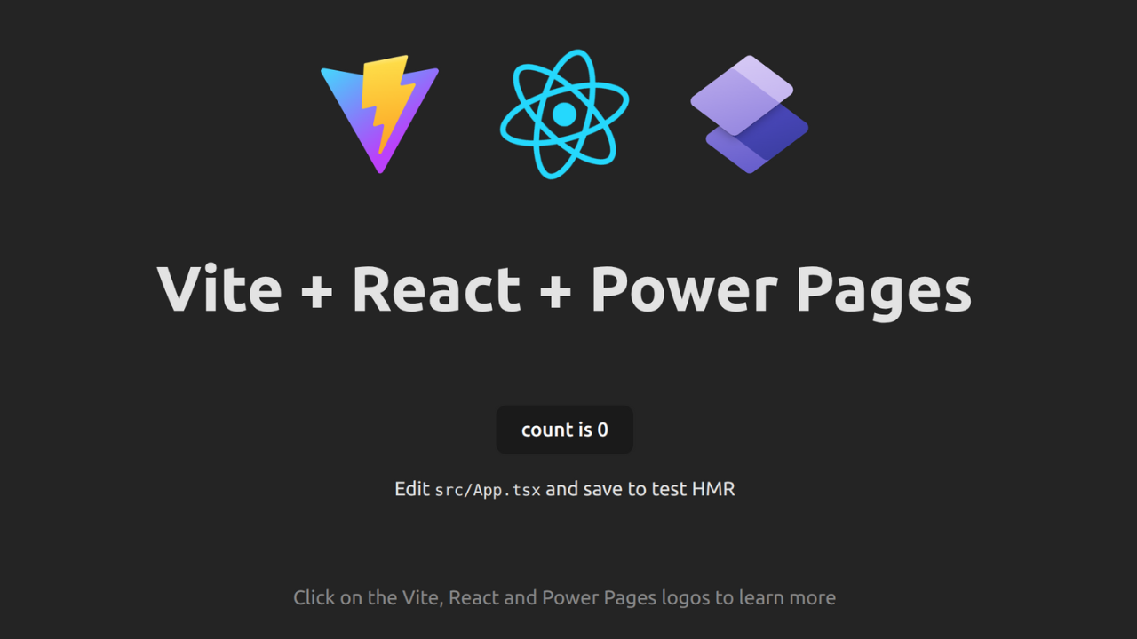 Power Pages & React startup #1