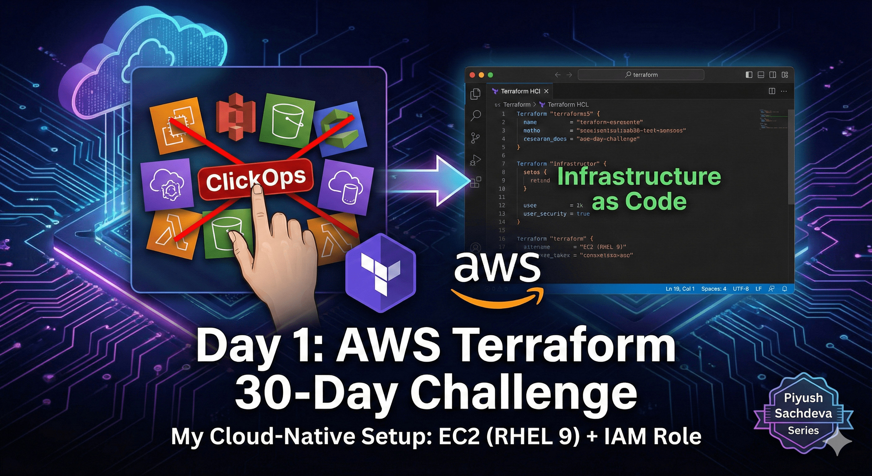 Day 1: Ditching "ClickOps" & Building a Cloud-Native Terraform Setup on AWS