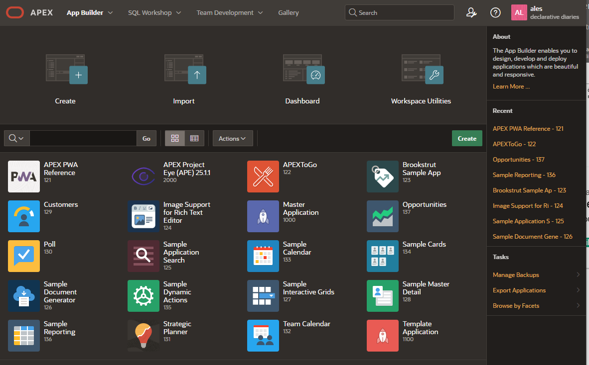 The RIGHT THING Solutions | Blog - Organising Oracle APEX Apps