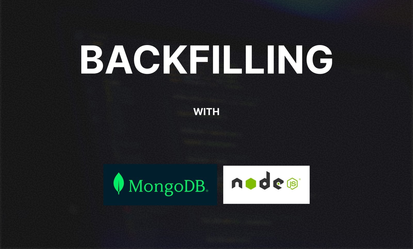 Adding properties to MongoDB Model after initial creation - Backfilling
