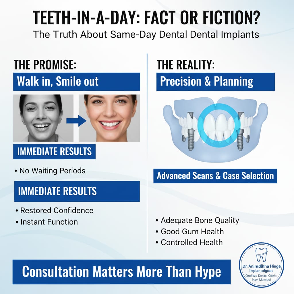 Is Teeth-in-a-Day Really Possible? The Truth About Same-Day Dental Implants