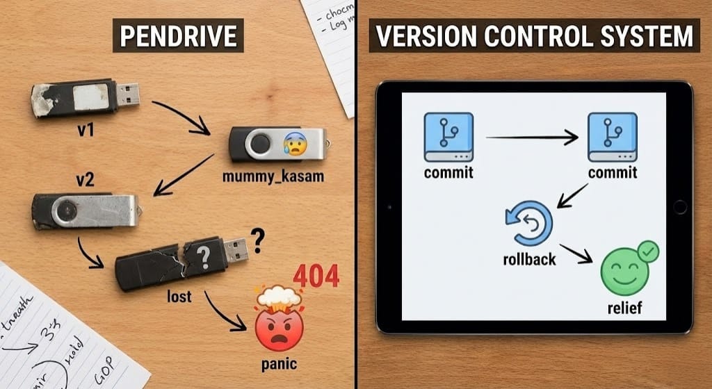 Why Version Control Exists: The Pendrive Problem - I