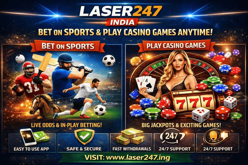 Laser247 India Platform for Sports Betting and Casino Games