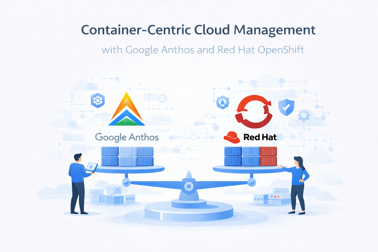 Container-Centric Cloud Management with Google Anthos and Red Hat OpenShift