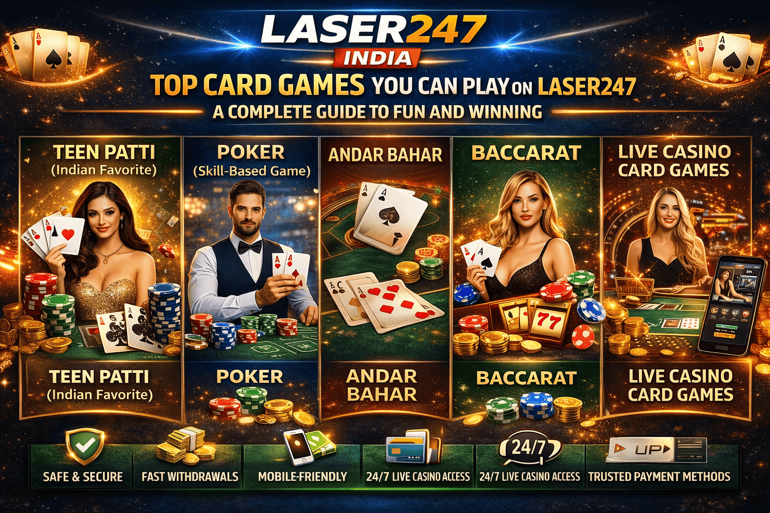 Top Card Games You Can Play on Laser247: A Complete Winning Guide