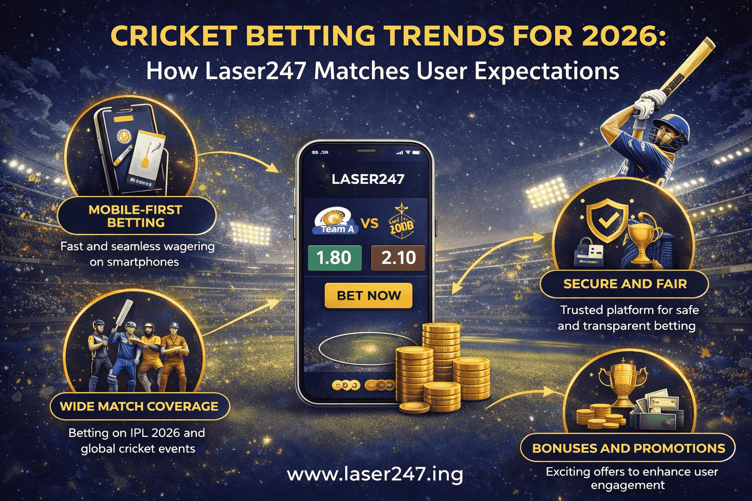 Cricket Betting Trends for 2026: How Laser247 Matches User Expectations