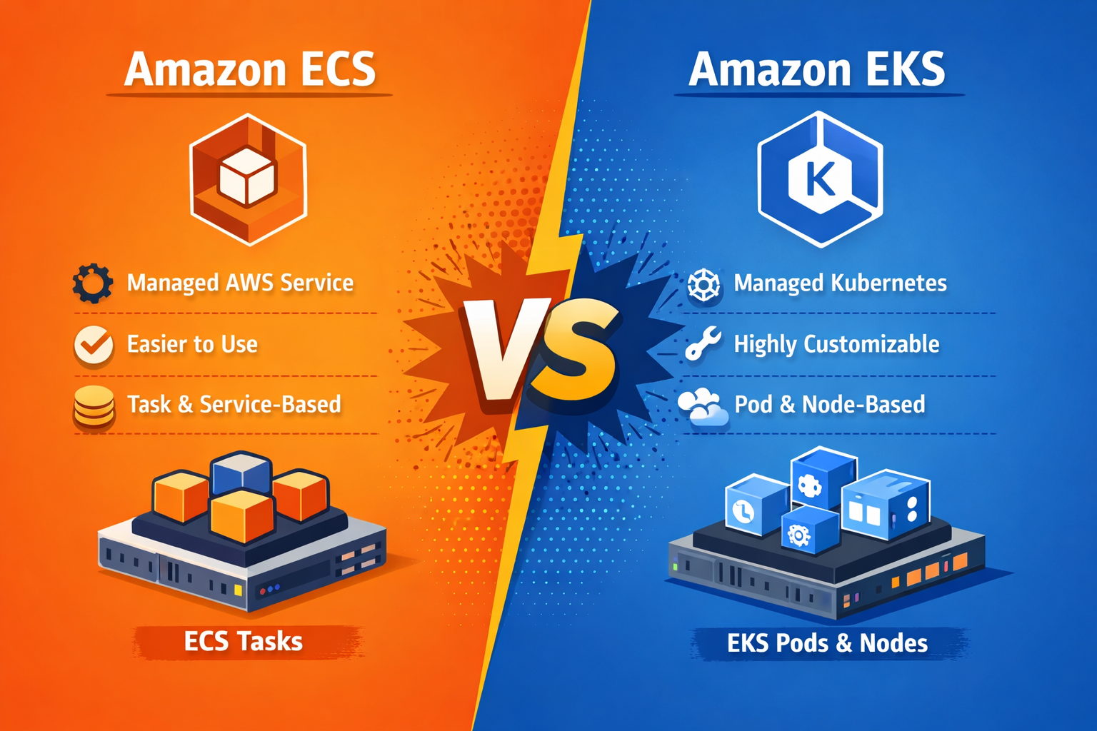 🚀 Amazon ECS vs EKS: A Step-by-Step Guide to Choosing the Right Container Orchestration on AWS