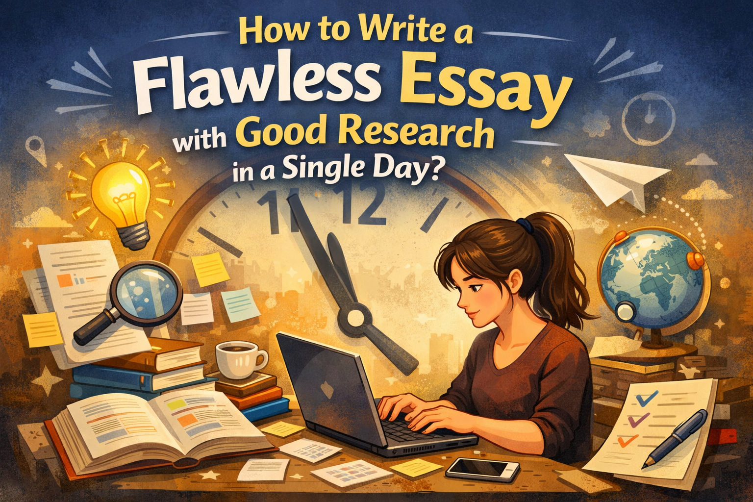 How to Write a Flawless Essay with Good Research in a Single Day?