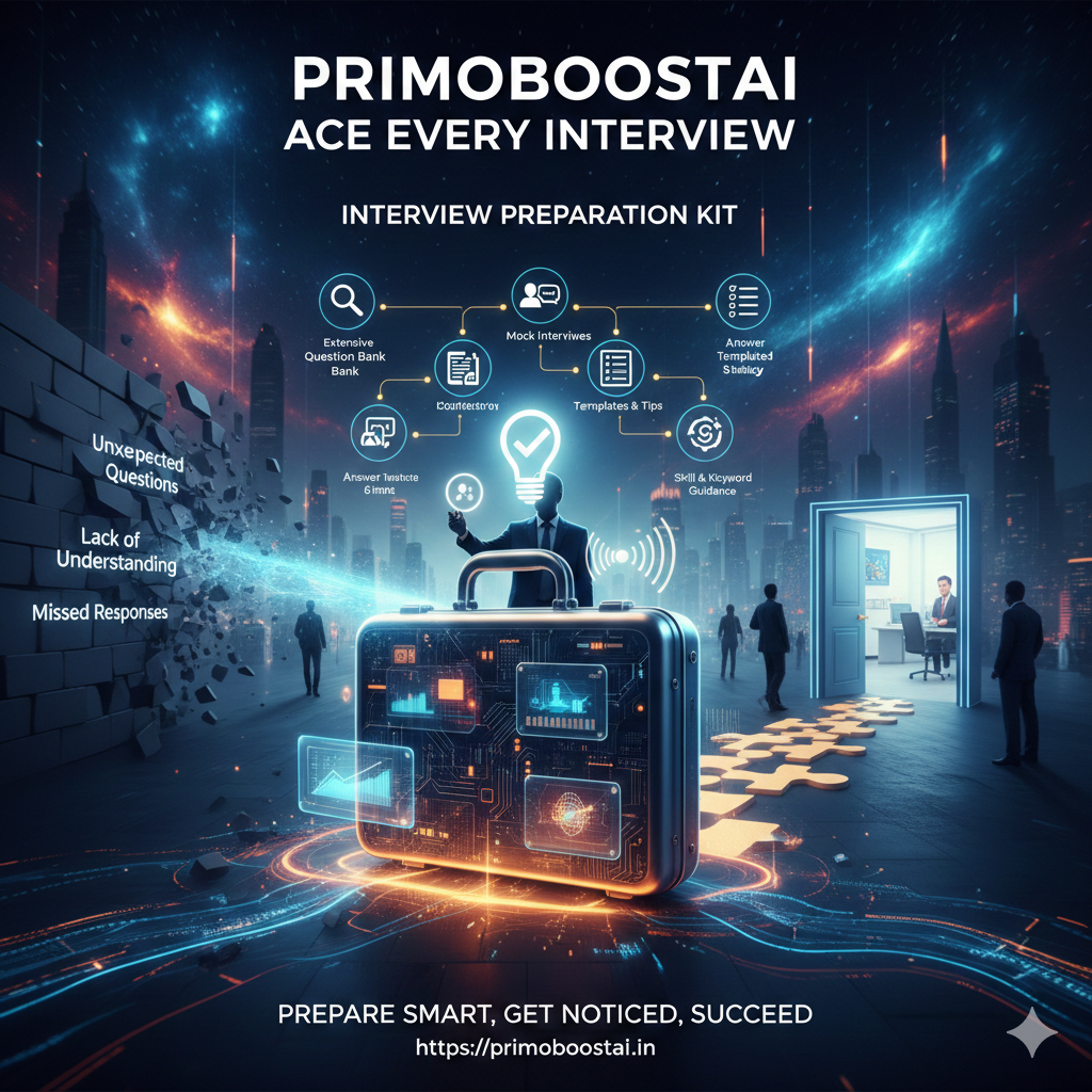 The Ultimate Interview Preparation Kit: Land Your Dream Job with PrimoBoostAI