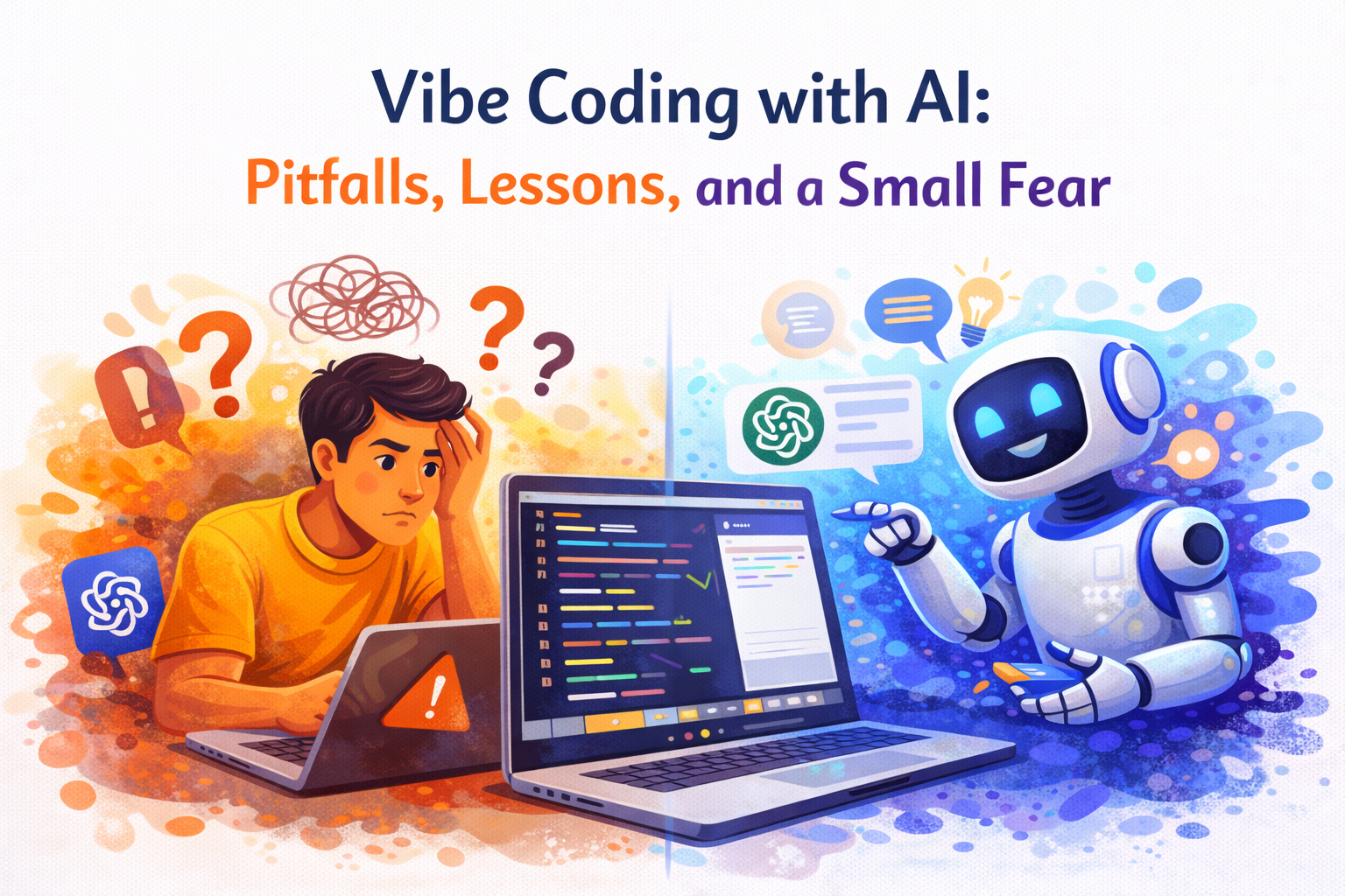 Learning from AI Coding: Mistakes, Lessons, and Cautions