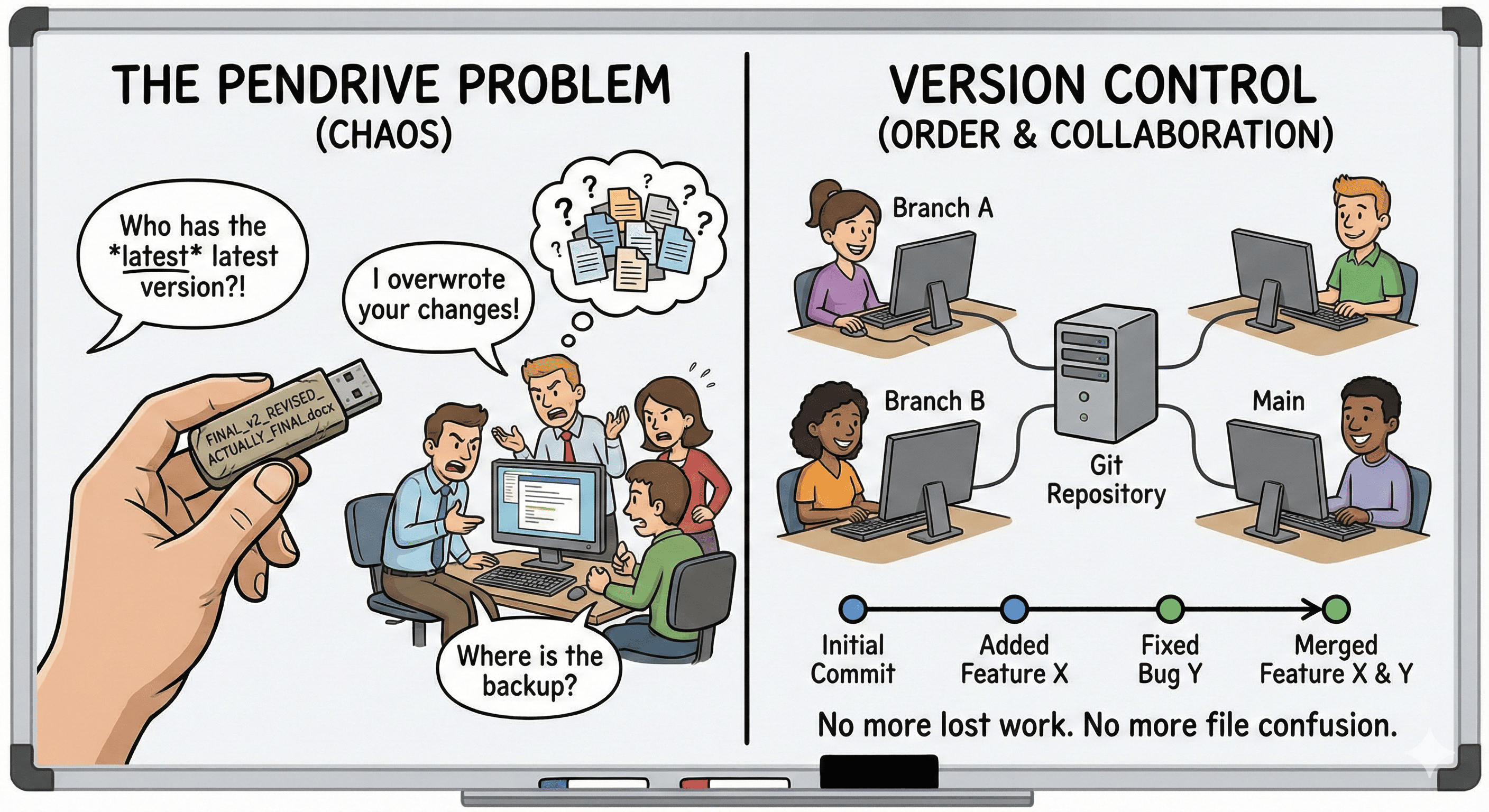 Why Version Control Exists: The Pendrive Problem