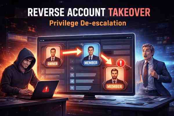 Reverse Account Takeover via Email Rebinding & Privilege De-Escalation