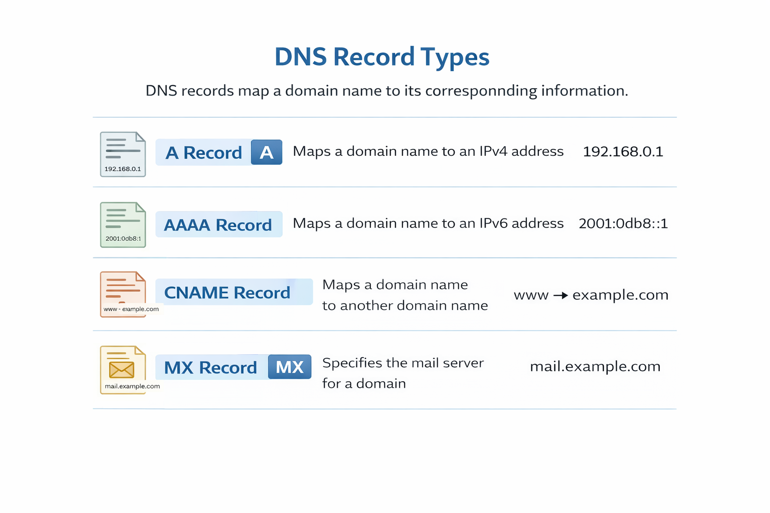 DNS Record Types Explained