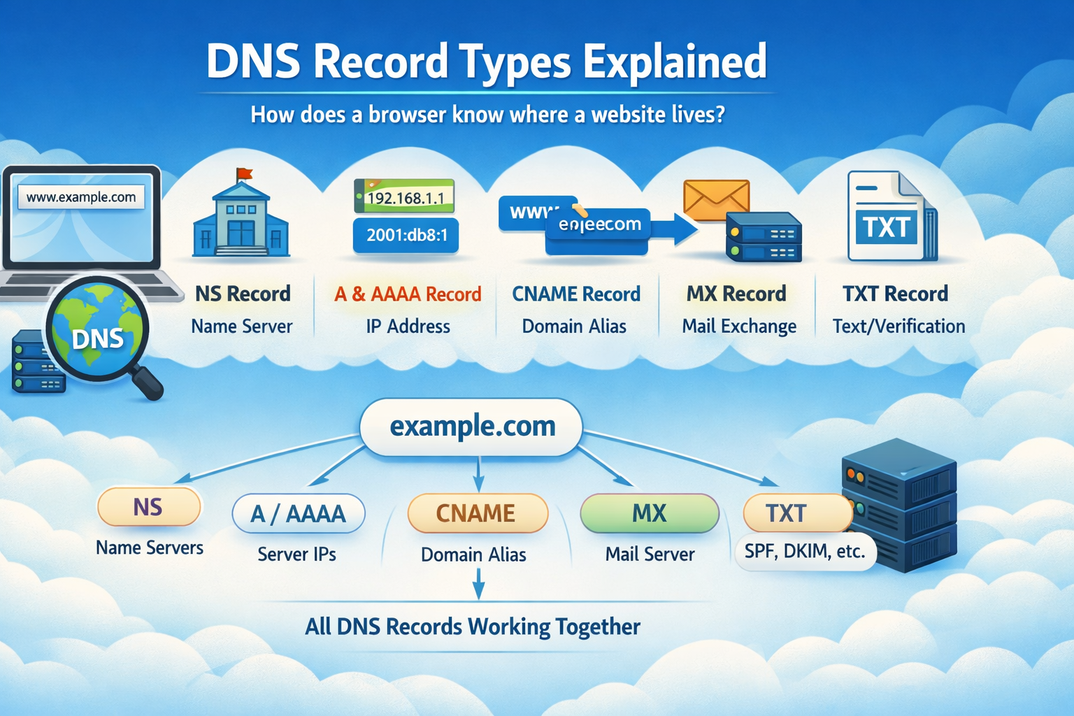 DNS Record Types Explained