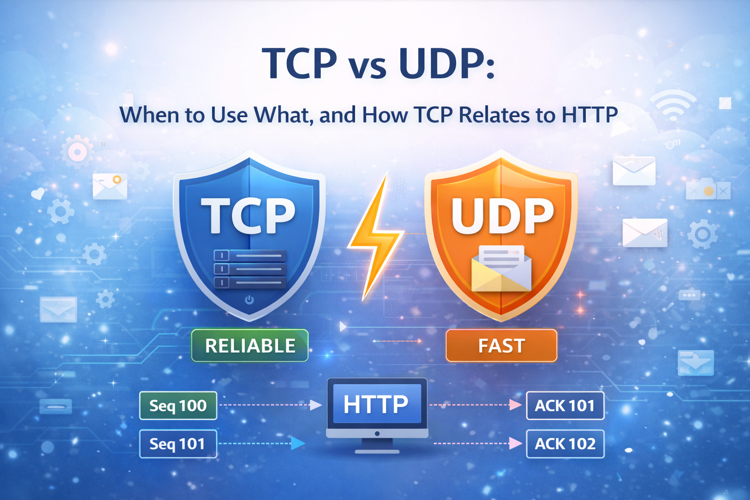 TCP vs UDP: When to Use What, and How TCP Relates to HTTP