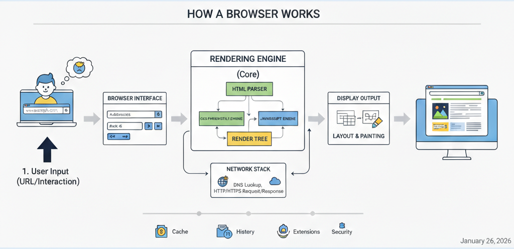 How a Browser Works: A Beginner-Friendly Guide to Browser Internals