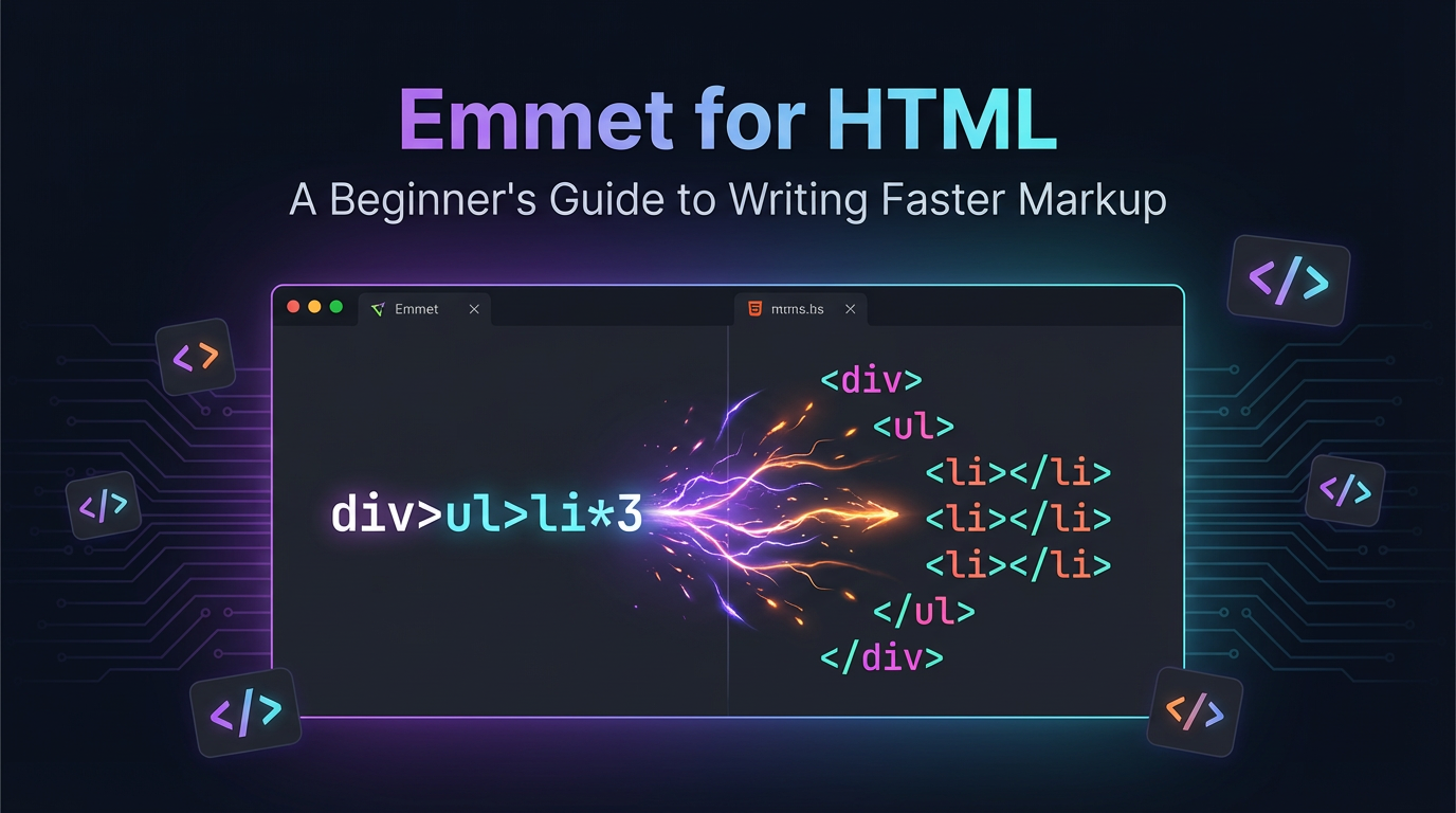 Emmet for HTML: A Beginner’s Guide to Writing Faster Markup