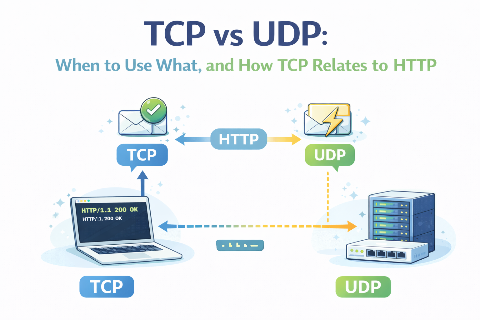 TCP vs UDP: When to Use What, and How TCP Relates to HTTP
