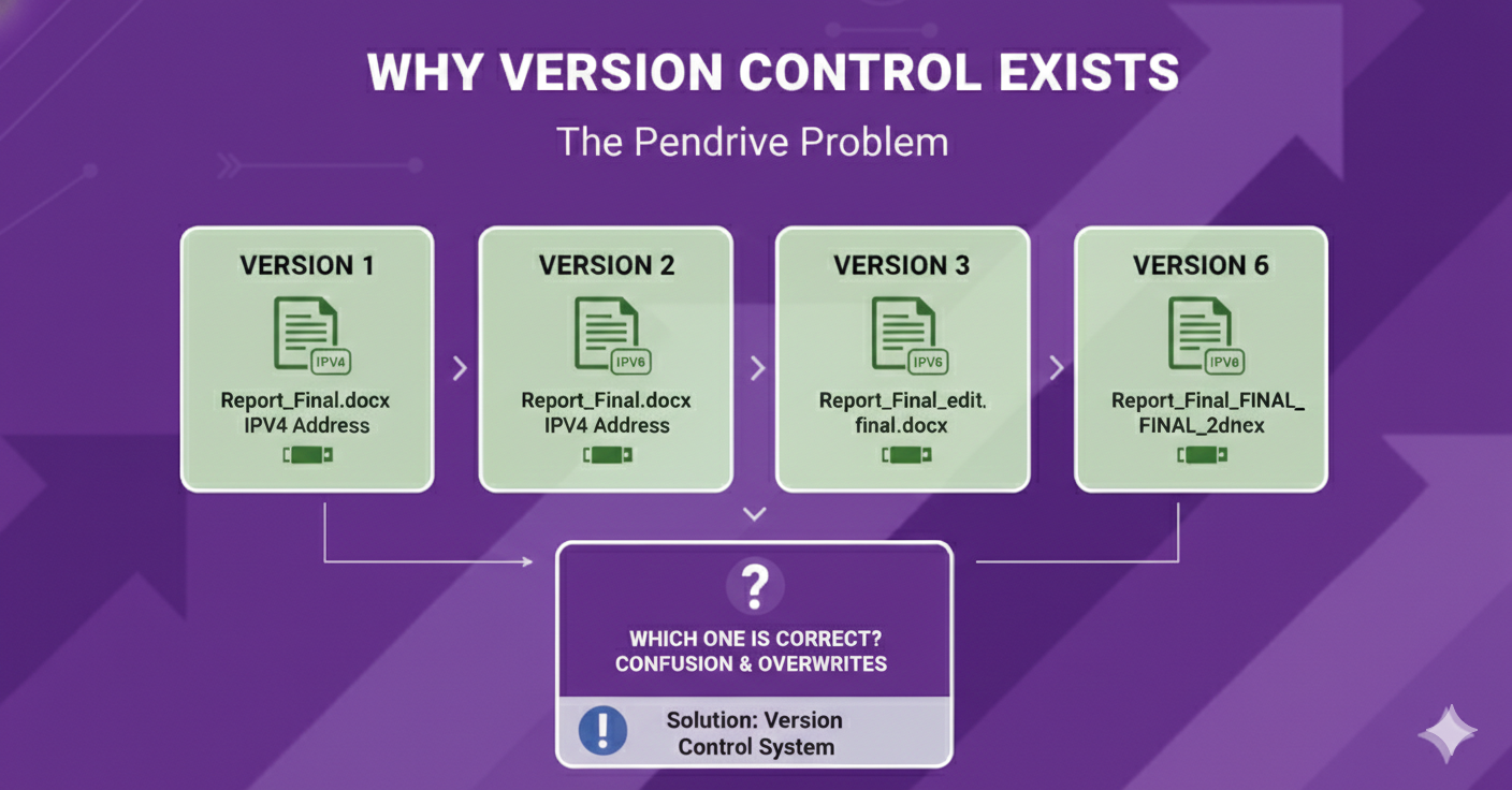 Why Version Control Exists: The Pendrive Problem