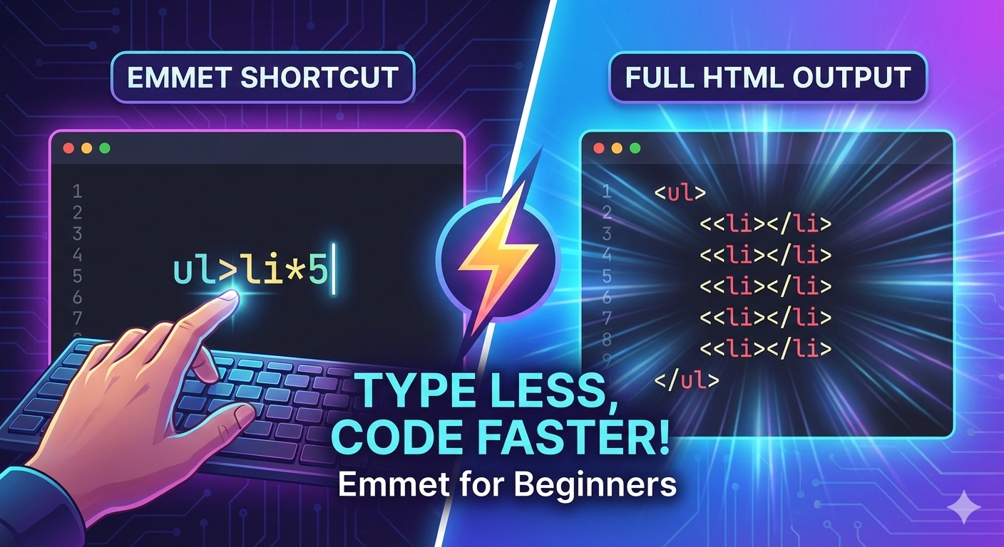 Emmet for HTML : A Beginner's Guide to Writing Faster Markup Language