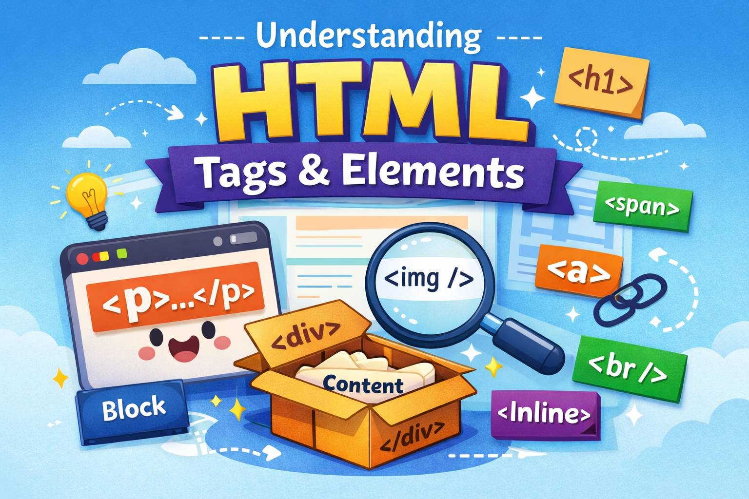 Understanding HTML Tags and Elements
HTML: The Skeleton of a Webpage